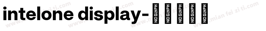 intelone display字体转换